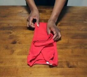 file folding clothes, Folding the bottom up