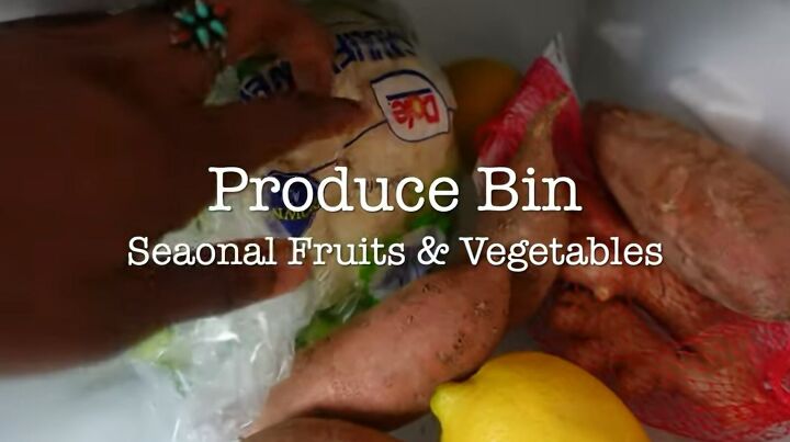 fridge organization, Produce bins