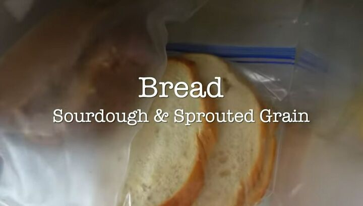 fridge organization, Sourdough and sprouted grain bread