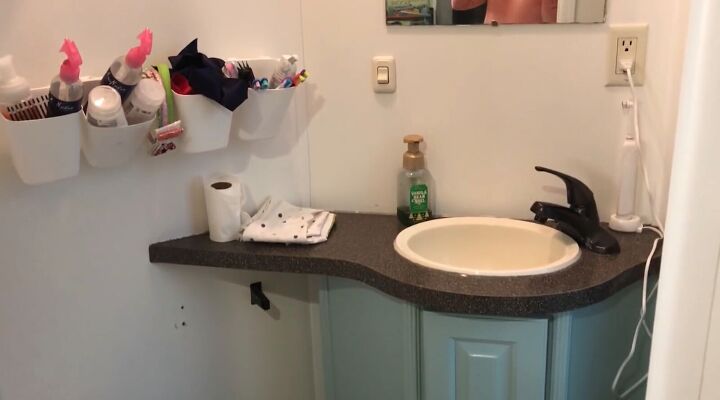 renovated rv, Bathroom in the RV