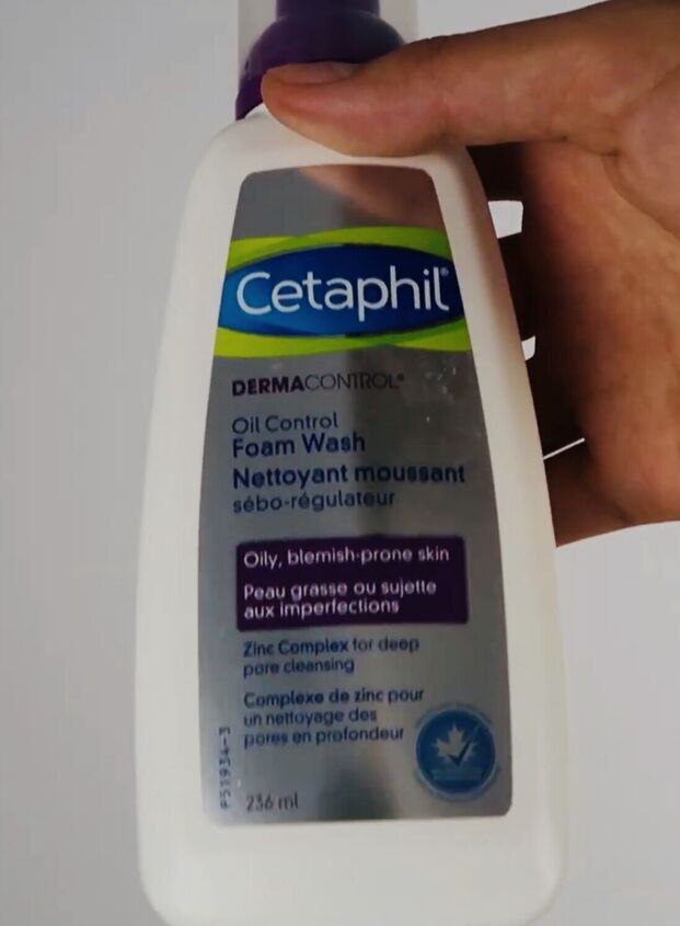 minimalist skincare routine, Oil Control Foam Wash from Cetaphil