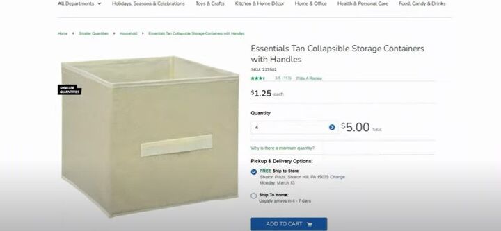 buy dollar tree online, Collapsible storage container