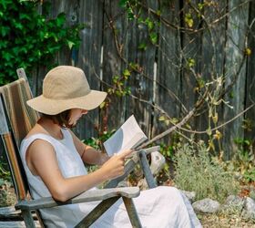 frugal summer activities, Reading in the garden