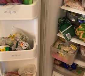 organize a freezer, Going through the freezer