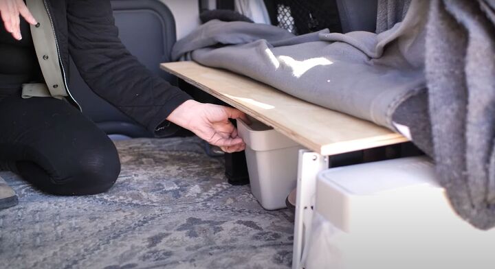 folding bed for van, Bench for the bed