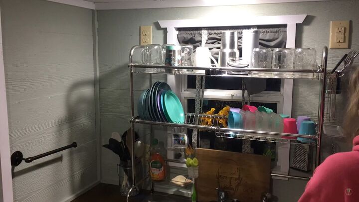 how to declutter kitchen counters, Dish drying rack