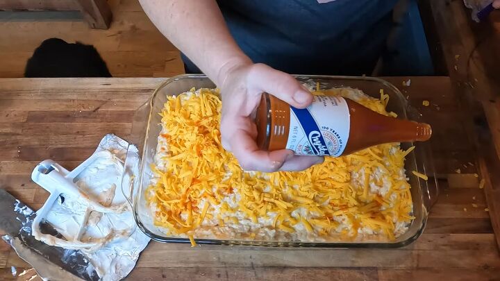 how to use a whole chicken for multiple meals, Making buffalo chicken and rice casserole