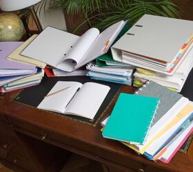 instant cleaning habits keep your home tidy 10 seconds at a time, Don t let paper clutter slow you down and put folders and notebooks back after every time you open them