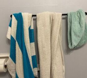 instant cleaning habits keep your home tidy 10 seconds at a time, Don t forget to hang up your towels after each use to keep your bathroom fresh