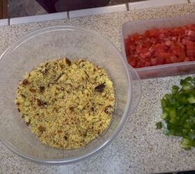 easy summer side dishes, Assembling the cornbread salad