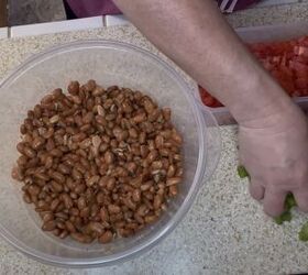 easy summer side dishes, Layering pinto beans
