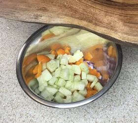 easy summer side dishes, Putting the ingredients in a bowl