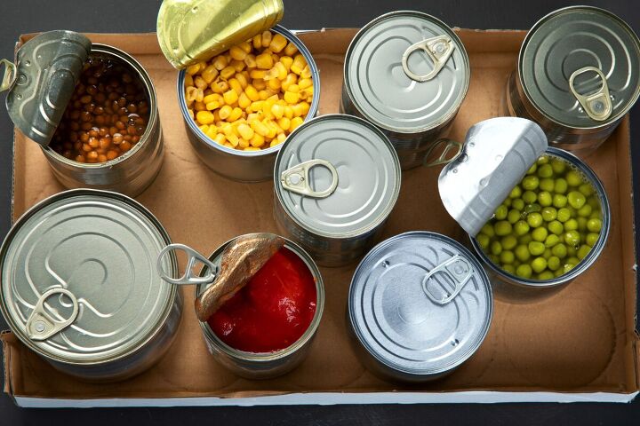 how to stockpile food for a year, Canned soups and veggies