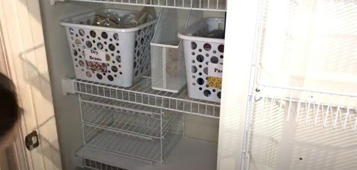 small pantry organization, Using wire shelves