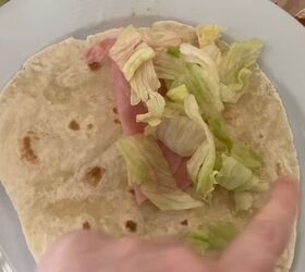frugal lunch ideas, Ham wrap