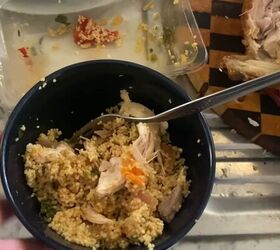 frugal lunch ideas, Couscous with roast chicken
