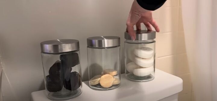 dollar tree organization, Glass jars for organization