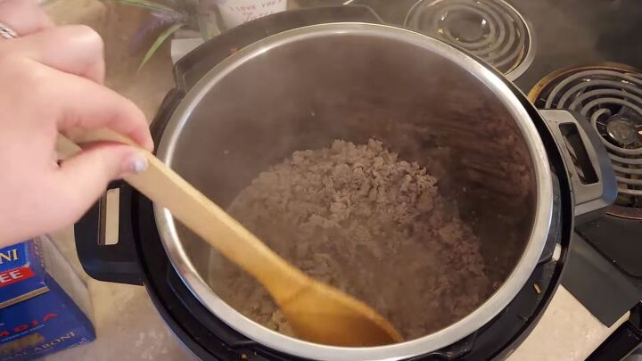 instant pot meals for family, Cooking the ground turkey
