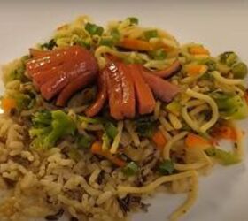 how to make 5 tasty kroger meals on a budget of 5, Noodle stir fry over rice