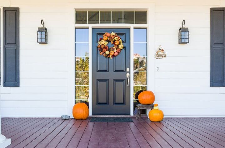 every dollar tree secret you need to know this fall, Fall wreaths such as these will get your home in the perfect autumnal spirit