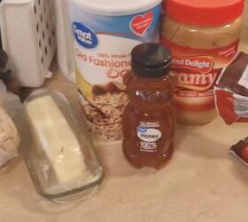 cheap gluten free snacks, Ingredients for the peanut butter chocolate chip balls