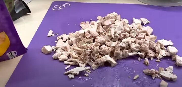 no waste recipes, Chopping up the chicken