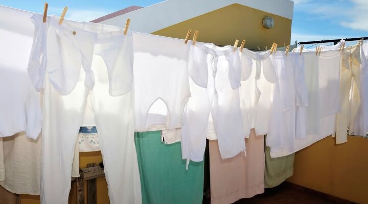 frugal tips, Line drying clothes