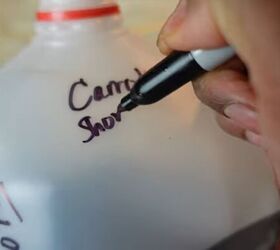 milk jug seed starting, Labeling