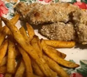 clean out freezer, Day 4 Chicken strips and fries