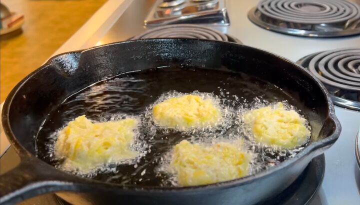 how to preserve squash, Frying the fritters