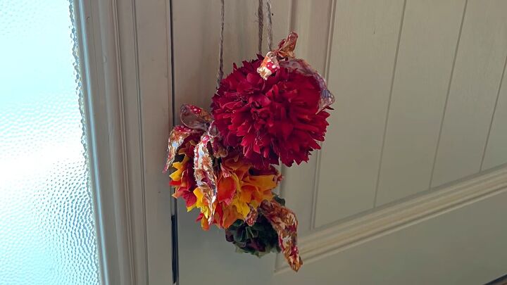 diy fall decor, Turn old fake flowers into a lovely decoration