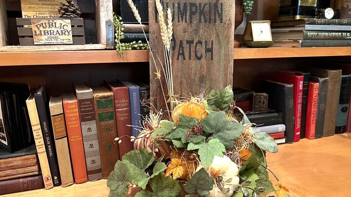 diy fall decor, Create a pumpkin patch decoration with a rusted bread pan