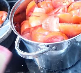 homestead produce, Tomatoes in a pot