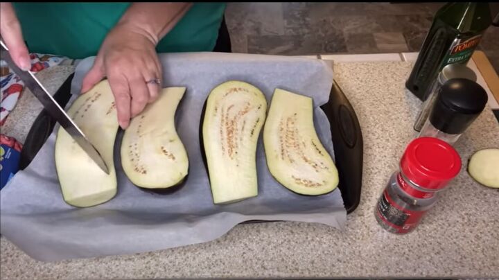 cheap ground beef recipes, Making beef stuffed eggplant