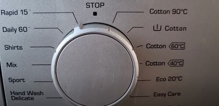 Washing machine dial