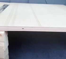 van build, Fold down bench