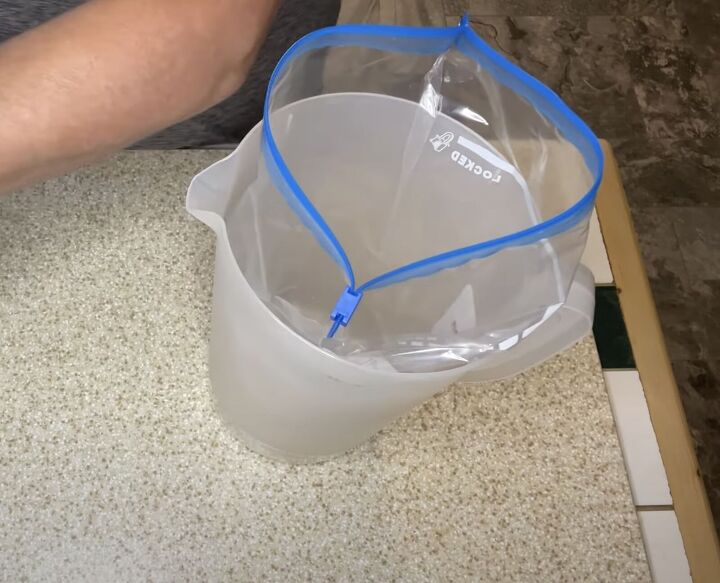 chicken freezer meals, Freezer bag in a pitcher jug