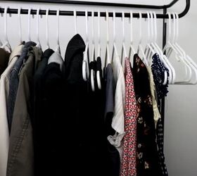 studio apartment organization, Closet rack