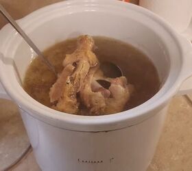 slow cooker meals, Making chicken broth