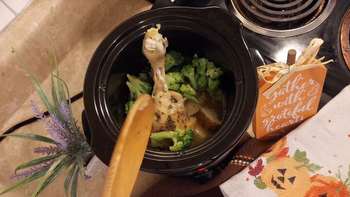 slow cooker meals, Potato broccoli chicken with stuffing