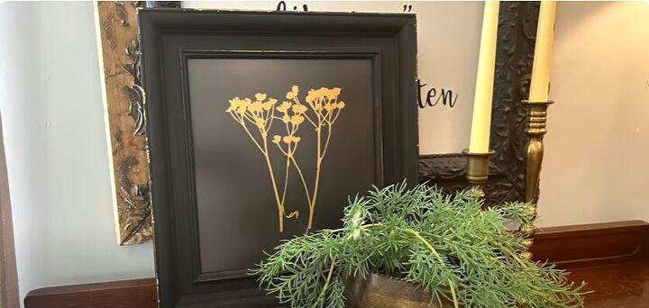 how to update home decor, Black and gold wall art