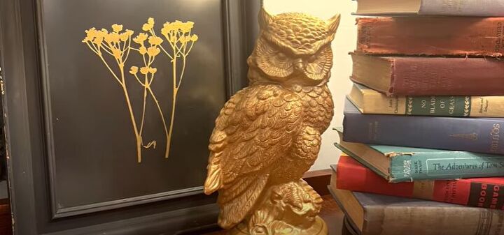how to update home decor, Golden owl