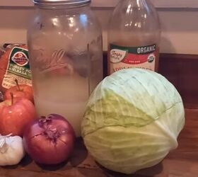 frugal fall meals, Cabbage and sausage skillet ingredients