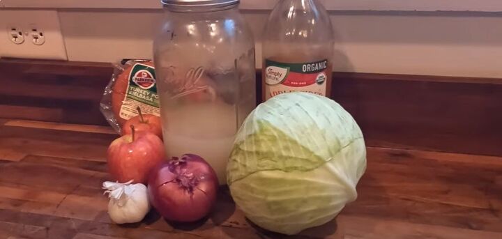 frugal fall meals, Cabbage and sausage skillet ingredients