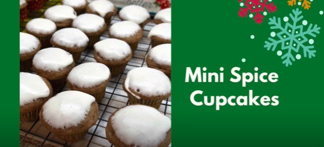 easy christmas desserts, Mini spice cupcakes