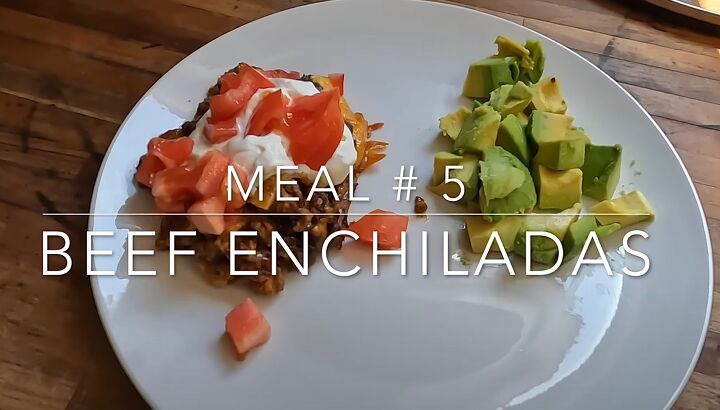 5 dinner ideas, Beef enchiladas