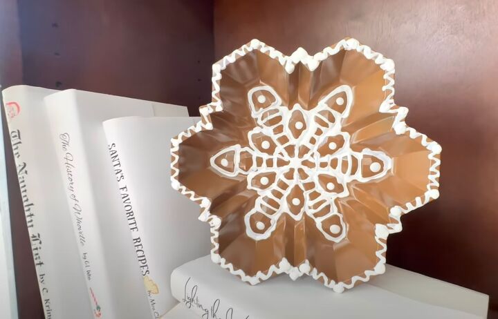 pottery barn dupes, Gingerbread snowflake