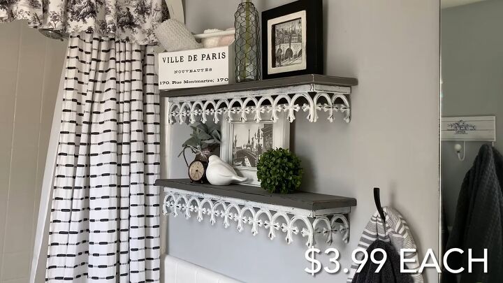 thrift store home decor, Small wood d cor and shelving