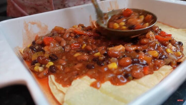 chicken and corn soup, Chicken enchilada casserole