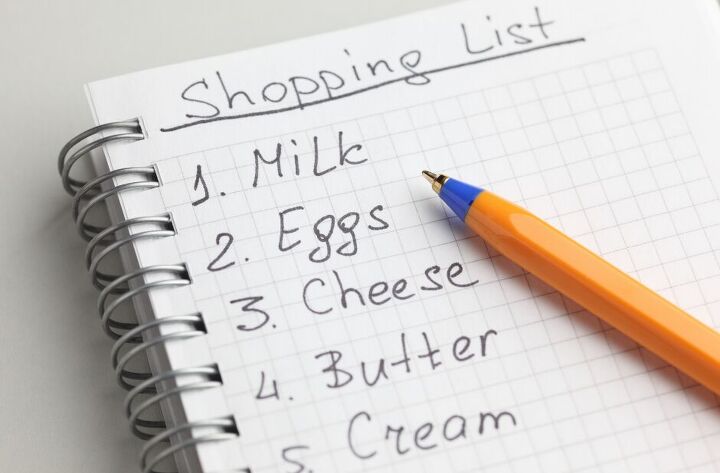 how to save money on groceries, Grocery list